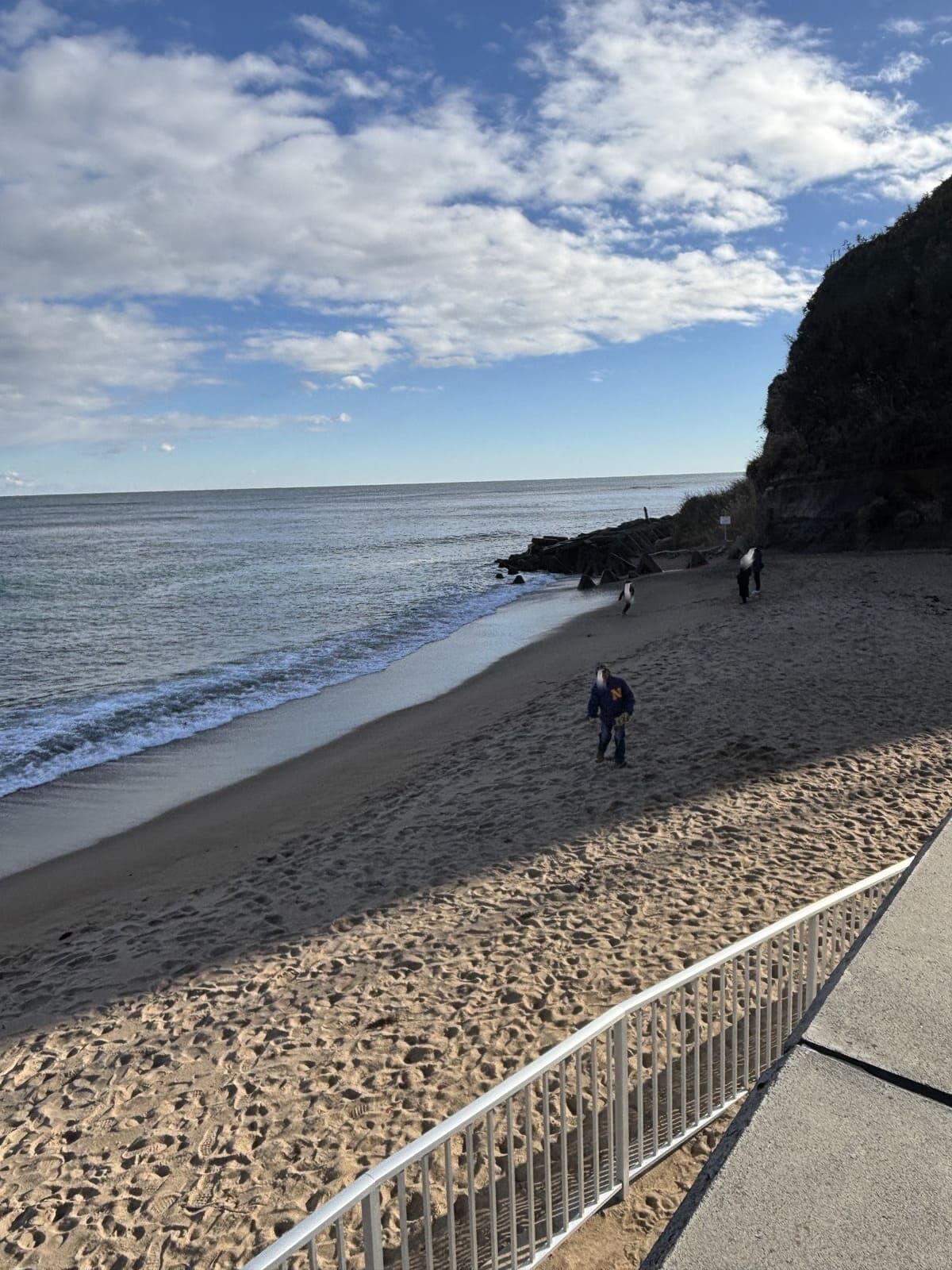 水木海水浴場の砂浜